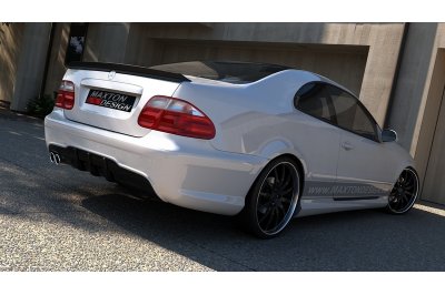 Бампер задний AMG W204 Look на Mercedes CLK W208